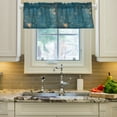 thumbnail image 2 of Yayeee Kitchen Valance Rod Pocket 54" x 18" Living Room Window Curtain, Star Map, 2 of 6