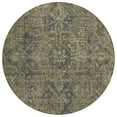 thumbnail image 2 of Addison Rugs Chantille Indoor/Outdoor Traditional Oriental Chocolate Washable Round Rug, 8' x 8', 2 of 5