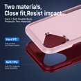 thumbnail image 4 of Feishell Case Fit for Apple iPhone 16,Military Grade Shockproof Protection Hybrid Armor Double Layer Hard PC + Soft TPU Drop Resistant Anti-Fingerprint Phone Cover,Pink+Rose, 4 of 6