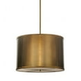 thumbnail image 4 of Meyda 148673 36 in. Drum LED Pendant, Antique Copper & Silver Mica, 4 of 5