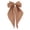 Rose Gold, variant on Women's Satin Bow Barrette, Large Bow Hair Clip for Women and Girls, Solid Color French Satin Barrettes with Strong Spring Clip for Weddings, Parties and Daily Outfits Beige