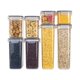 thumbnail image 4 of Ganfancp 8-Piezas de Almacenamiento de Cocina Fácil de Hebilla de Plástico Recipiente de Almacenamiento de Depósito, Grano y Varios Granos Caja de Plástico Artículos En Liquidación 8* Tarros de Almac, 4 of 7