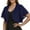 Navy, variant on ZZwxWA Chiffon Women's Dressy Cardigan Shrug Ruffle Short Sleeve Open Front Loose Sheer Jackets for Tops