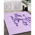 thumbnail image 2 of Ahgly Company Indoor Square Patterned Heliotrope Purple Area Rugs, 8' Square, 2 of 6