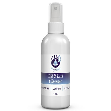 Heyedrate Lid & Lash Cleanser for Eye Irritation and Eyelid Relief | Gentle, Hypochlorous Acid Eyelid Cleansing Spray (1 (Best Product For Dry Eyelids)