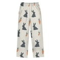 thumbnail image 2 of FORMRS Kids Pajama Pants with Pockets Size 11-12Y Boys Lounge Sleep Bottoms, Bunnies and Carrots, 2 of 8