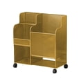 thumbnail image 2 of Almencla Sports Equipment Organizer with Wheels Utility Cart for Football Kettlebells Gold, 2 of 8