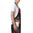 thumbnail image 5 of Cauagu Mysterious Hooded Wolf Aprons with Pockets,Waterproof Apron for Women,Kitchen Cooking Apron Adjustable Bib Aprons Chef Apron for Cooking,Drawing,Crafting, 5 of 8