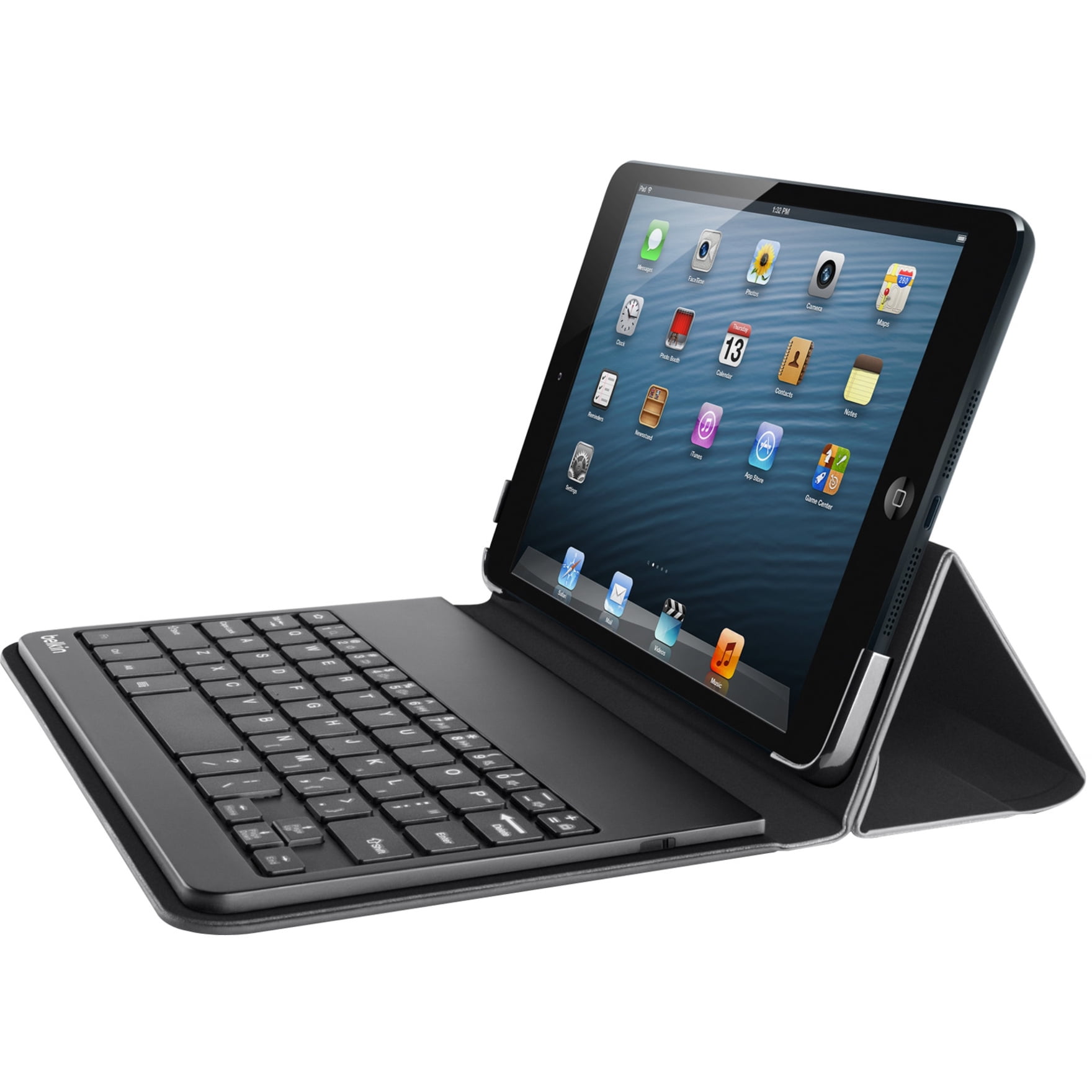 tre Dejlig Beregning Belkin Keyboard/Cover Case for 7" Apple iPad mini Tablet, Black -  Walmart.com