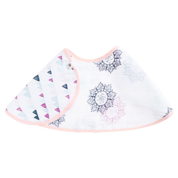 aden + anais essentials burpy bib, pretty pink