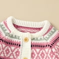 thumbnail image 5 of Baby Rompers Long Sleeve Newborn Boys Girls Christmas Knitting Jumpsuits Hats Outfits Sets 0-18m Winter Infant Children Overalls, 5 of 7
