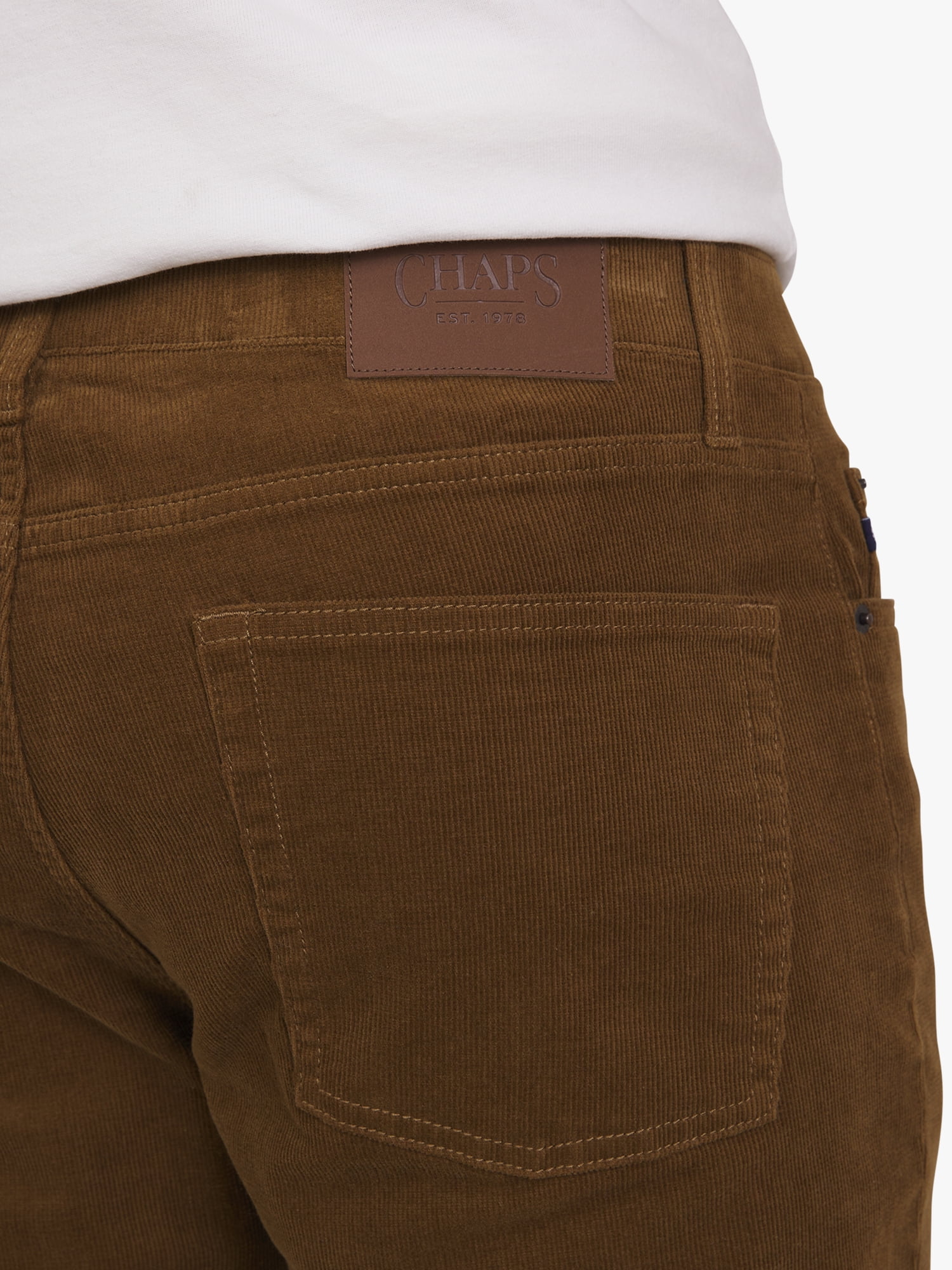 Chaps Men's & Big Men's 5 Pocket Corduroy Pant, Inseam 30" Sizes 32-42