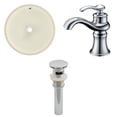 thumbnail image 1 of American Imaginations 16-in. W Round Bathroom Undermount Sink Set In Biscuit - Chrome Hardware - Overflow Drain Incl. AI-27033, 1 of 9