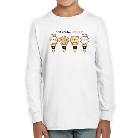 

Cute Animals Ice Cream Lovers Long Sleeve Toddler -Image by Shutterstock 5 Toddler
