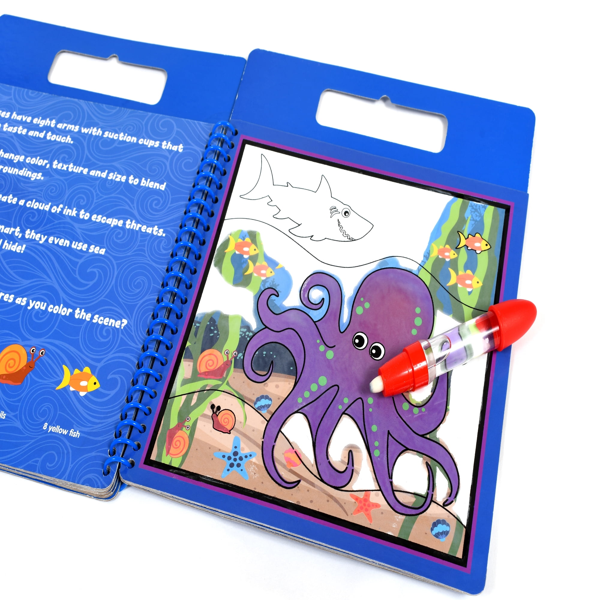READY 2 LEARN Water Art Activity Book - Sea Life, Pack of 6