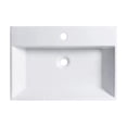 thumbnail image 5 of 24 in. Rectangle White Finish Ceramic Vessel Bathroom Vanity Sink with Overflow, 5 of 12