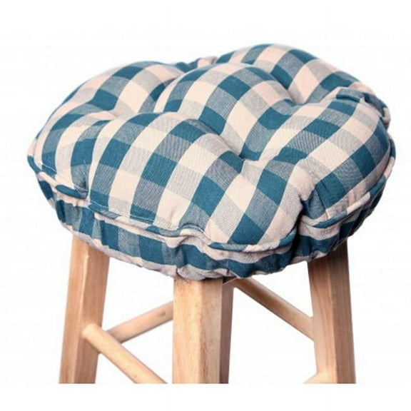 Mr. MJs Trading AG-61252 Bar Stool Cushion, Green Check