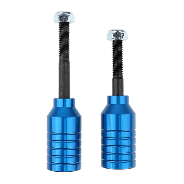 Juego de clavijas para scooter 2pcs Scooter Pegs Set Alloy Scooter Clavijas Y Ejes 55mm + 70mm - Azul