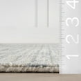 thumbnail image 2 of Rugs USA Melrose Checked Wool Area Rug, 3' x 5', Melrose Light Blue & Grey, 2 of 8