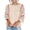 Khaki, variant on Women's Summer Sweater Pullover Boxy Lightweight Casual 3/4 Sleeve Knit Shirt Tops Striped Crewneck Blouse