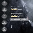 thumbnail image 2 of VIKAMAKA Women's Waterproof Long Raincoat with Detachable Hood Magnetic Closure and Reflective for Cycling Daily Wear(Black,M), 2 of 6