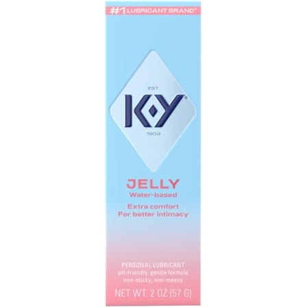 (6 Pack) K-Y Lubricant Jelly Water Based Personal Lube For Women, Blue, Fragrance Free, 2 Oz