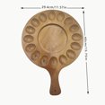 thumbnail image 6 of Hariumiu 16/24 Slot Egg Tray Deviled Eggs or Cheese Handcrafted Wooden Egg Holder Easter Multipurpose Egg Plate, 6 of 8