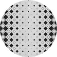 thumbnail image 1 of Ahgly Company Indoor Round Patterned Platinum Gray Area Rugs, 6' Round, 1 of 6