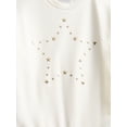 thumbnail image 2 of Wonder Nation Girls Crewneck and Leggings, 2-Piece Outfit Set, Sizes 4-10, 2 of 3
