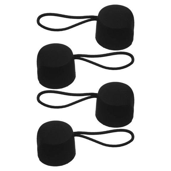 EXHUMKY Replacement Handle for Folding Umbrella 4Pcs Black Plastic Stable Comfortable Versatile