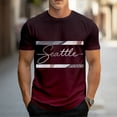 thumbnail image 2 of CONZONE Mens Tshirts Short Sleeve T-Shirts for Men Crew Neck Gradient Color Letter Graphic Casual Summer Tee Tops, 2 of 4