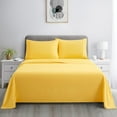 thumbnail image 4 of Marina Decoration 600 Thread Count Ultra Soft Deep Pocket Hotel Standard Solid Bedding Long Staple Percale Cotton All Season Sheet Set with Pillowcase, 4 of 7