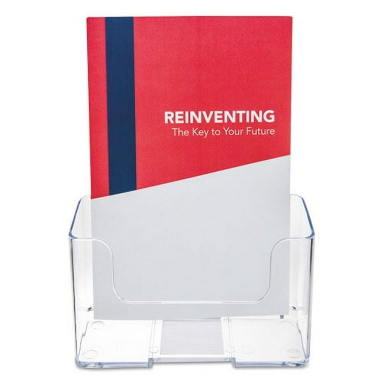 DocuHolder for Countertop/Wall-Mount, Booklet Size, 6.5w x 3.75d x 7.75h, Clear DocuHolder for Countertop/Wall-Mount, Booklet Size, 6.5w x 3.75d x 7.75h, Clear