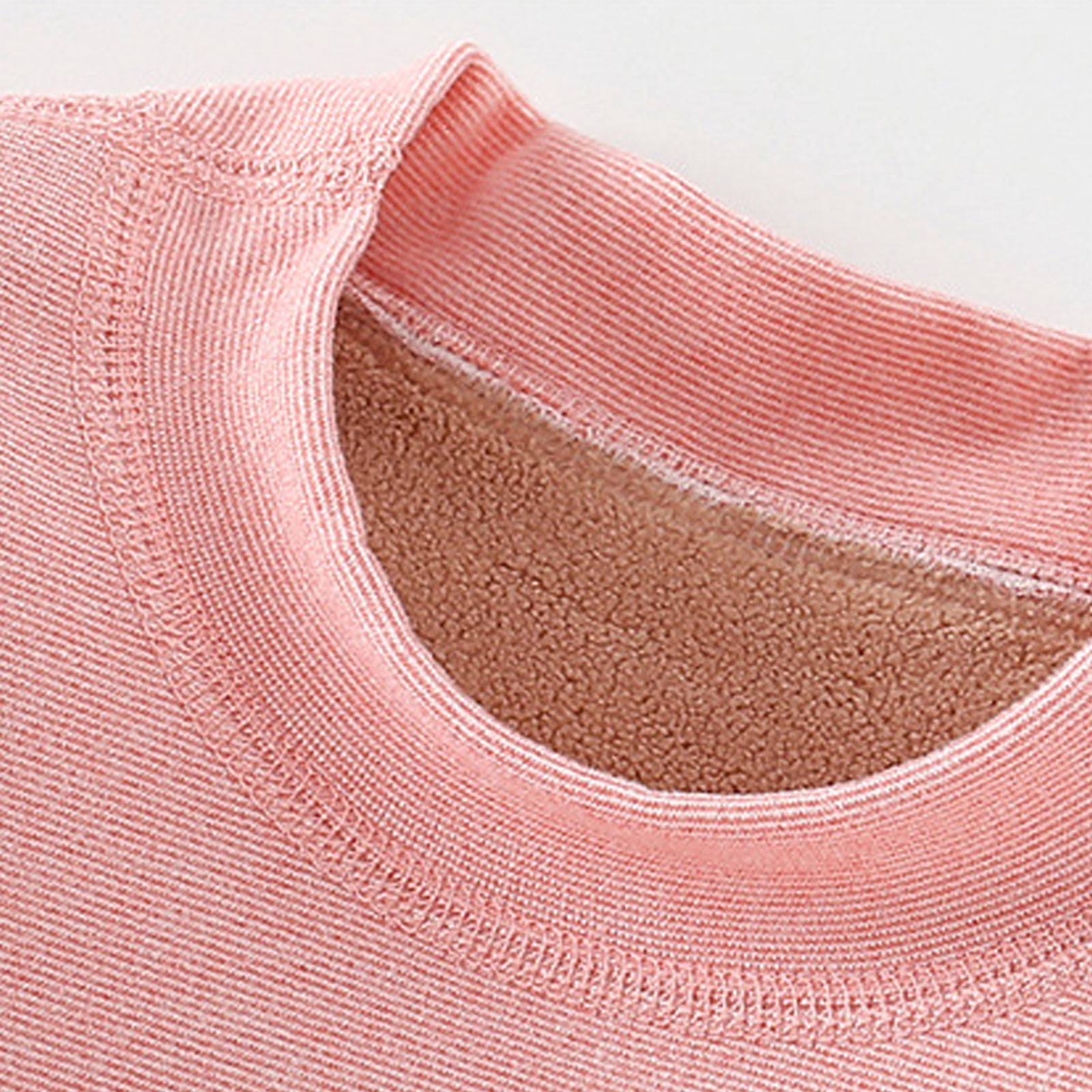 Riecok Toddler Baby Boy Girl Clothes Seamless Crewneck Long Sleeve Tops and Leggings Pants Casual Fashion Solid Color 2PCS Fall Winter Outfits Set Pink 10 Years