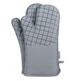 thumbnail image 2 of 6pcs/set Oven Gloves Mitts Cotton Microwave Heat Insulation Mat Washable Kitchen Towel  Gray, 2 of 10