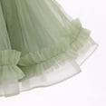 thumbnail image 6 of IBTOM CASTLE Baby Flower Girl One Shoulder Formal Wedding Dress 1st 2nd Birthday Cake Smash Outfits Toddler Prom Pageant Ball Gown 5-6 Years Green, 6 of 7