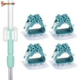 thumbnail image 2 of 4Pcs Self Adhesive No Drilling Anti-Slip Clip Broom Mop Holder Wall Mounted Mop Grippers for Bathroom Kitchen and Wardrobe "Blue", 2 of 9