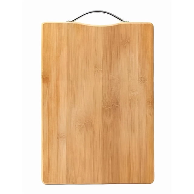 Tabla Xtellar Para Picar De Cortar De Madera Con Mango De Acero Inoxidable Color Naranja