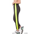 thumbnail image 5 of Women's Track Pants with Neon Side Stripe, Elastic Waist Athletic Joggers Black/L, 5 of 5