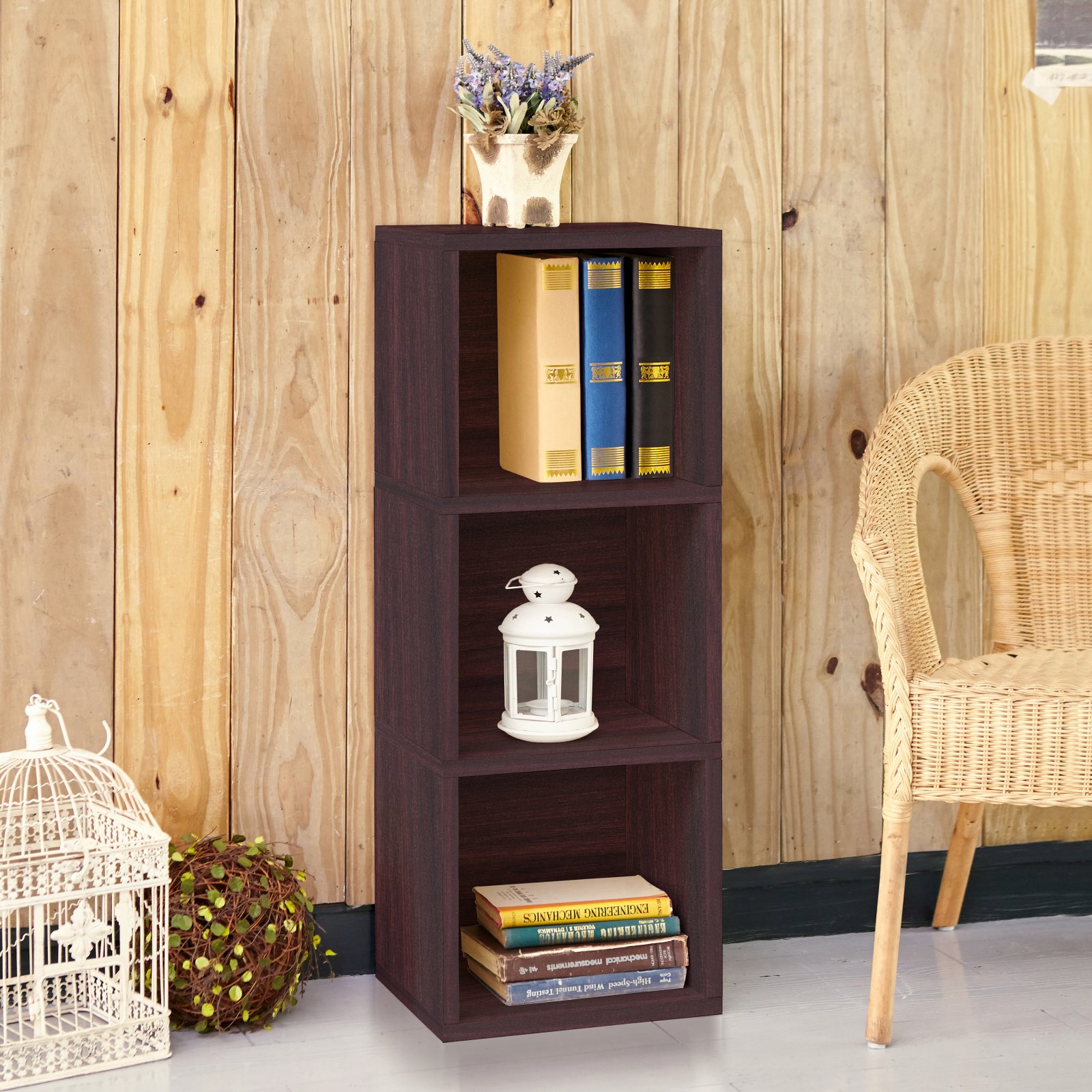 Way Basics EcoFriendly Wynwood 3 Cube Bookcase and Organizer