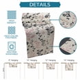 thumbnail image 6 of Grey Pink Botanical Table Runner - 60 Inch Long Rustic Country Spring Floral Summer Leaf Cotton and Linen Blended Dress Scarves Farmhouse Table Runner for Kitchen Dining, Coffee Table, 13" x 60", 6 of 8