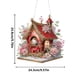 thumbnail image 2 of (LB167) Con Doble Cara Casa Flores Divertidos Diamantes Punteados E Impresión Alta en Una Dos Caras 25 Cm Likrtyny, 2 of 9