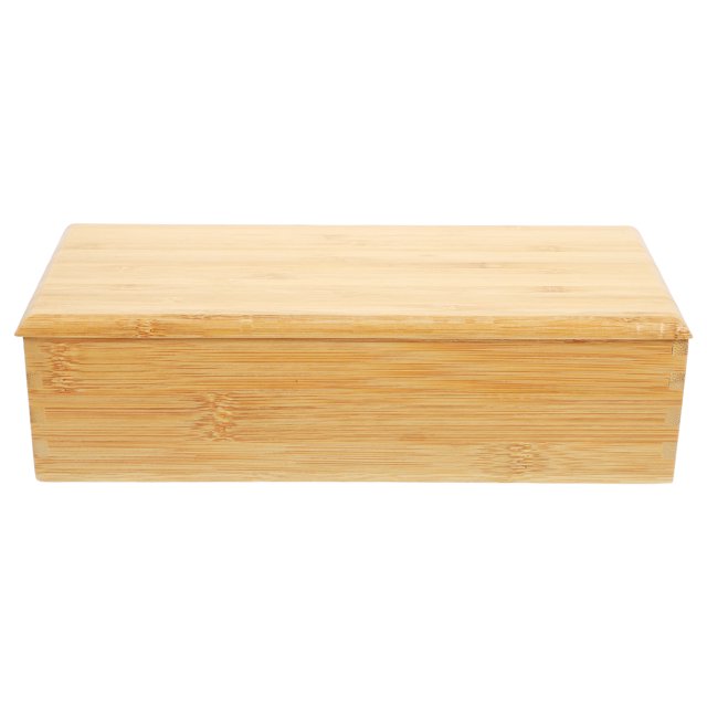 Bamboo Drawer Organizer Storage Box With Lid Kitchen Wood Tray Utensil Organizer Silverware Tray Cutlery Holder Flatware Containers