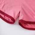 thumbnail image 3 of Little Girls Summer Outfits Color Block Short Sleeve T ShirtsAnd Shorts Casual 2 Piece Fall Outfits Size 5-6T, 3 of 3