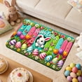 thumbnail image 4 of Tyidzon Easter Door Mat, Easter Buny Welcome Doormat, Happy Colorful Rabbit Front Door Mat Non-Slip Backing Spring Doormat for Indoor Outside Entrance Home Decor, 4 of 7