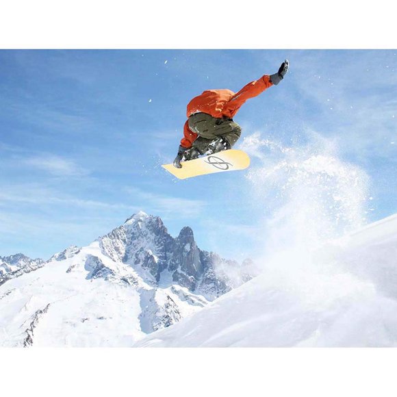 Wee Blue Coo Photographie Sport Motion Shot Planche à Neige Jump Air Affiche d'Art Mural Non Encadrée Décoration Maison Premium
