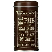 Trader Joe's BBQ Rub and Seasoning with Coffee and Garlic 100g 3.5oz X 2 PACK