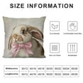 thumbnail image 5 of Nawypu  Easter Bunny Pillow Covers Rabbit Cute Animal Bunny Cushion Case Home Sofa Office Decor Pillowcase for Home Sofa Couch Decoration, 5 of 5