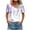 Multicolor, variant on Quinlirra Women's Tshirts V-Neck Printed T-Shirt Short Sleeve Blouses Dressy Tops Casual Loose