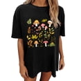 thumbnail image 7 of Mifsaly Oversized T-Shirts for Women Graphic Tees Mushroom Botanical Cotton Shirt Crewneck Short Sleeve Summer Tops Loose Fit Lightweight Breathable Casual Daily Vacation Top M, 7 of 7